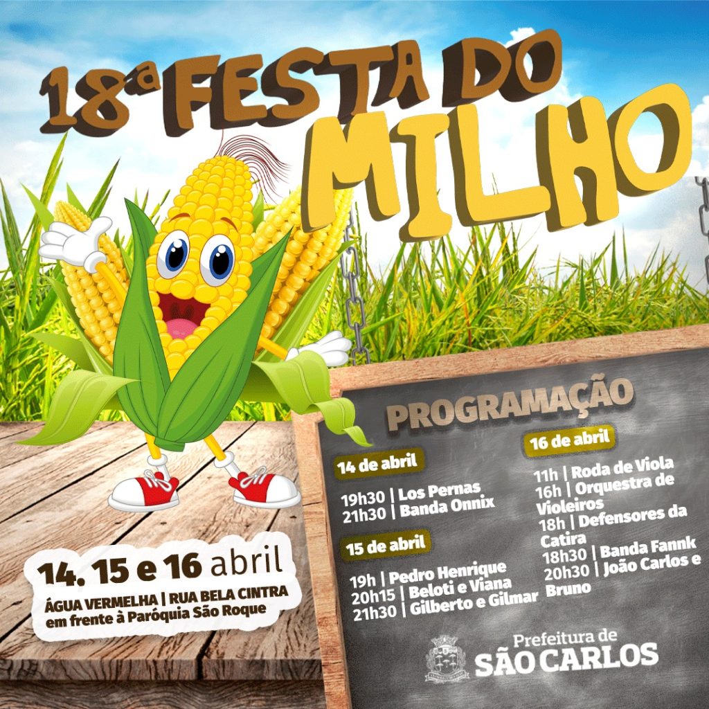 FESTA DO MILHO COMEÇA NESTA SEXTA-FEIRA EM ÁGUA VERMELHA