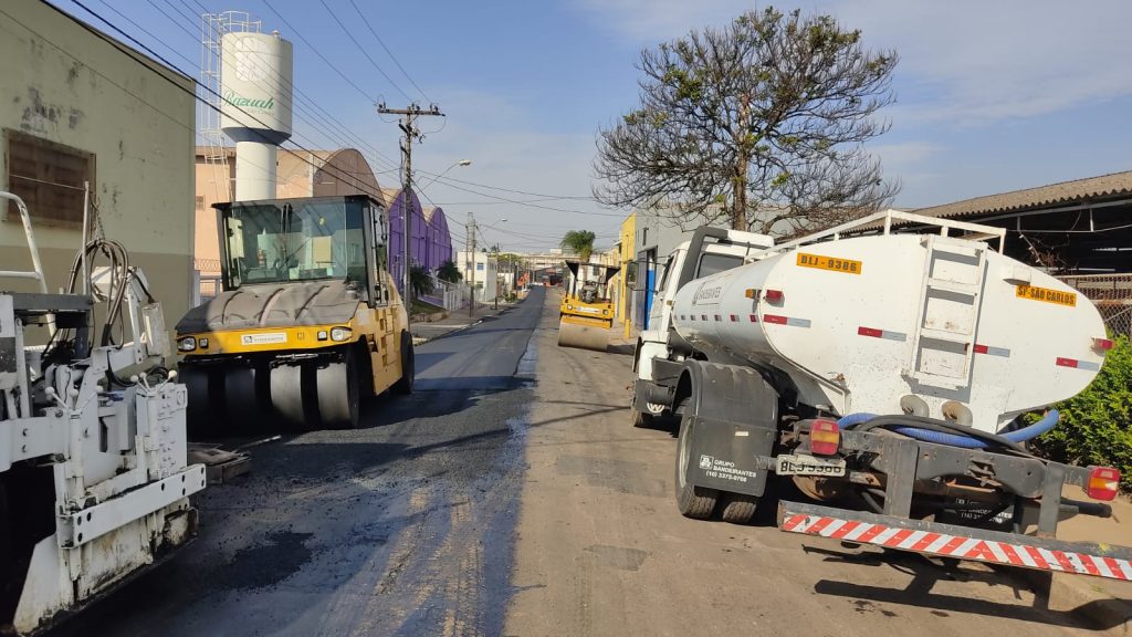 SERVIÇO DE RECAPEAMENTO COMEÇA NO JARDIM SÃO PAULO