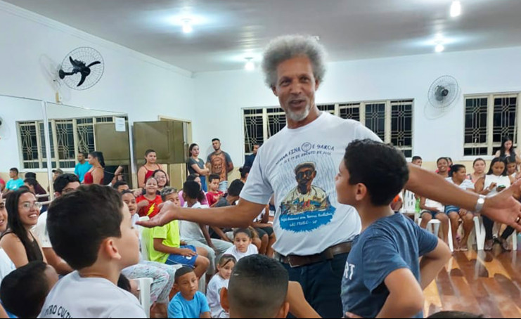Alunos de Capoeira recebem mestre brasileiro e difusor da capoeira, Jaime de Mar Grande