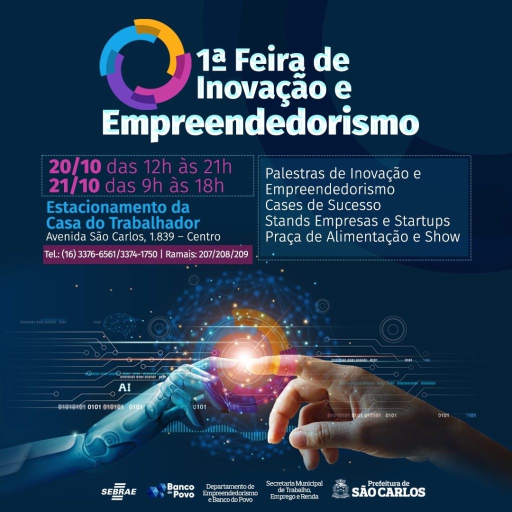 FEIRA DE INOVAÇÃO E EMPREENDEDORISMO COMEÇA NESTA SEXTA-FEIRA