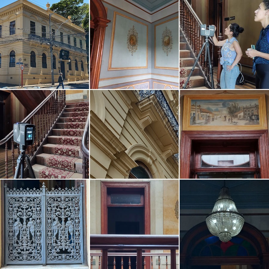 IAU-USP E UNIVERSITÀ DI ROMA REALIZAM ESCANEAMENTO DIGITAL 3D DO PALACETE CONDE DO PINHAL