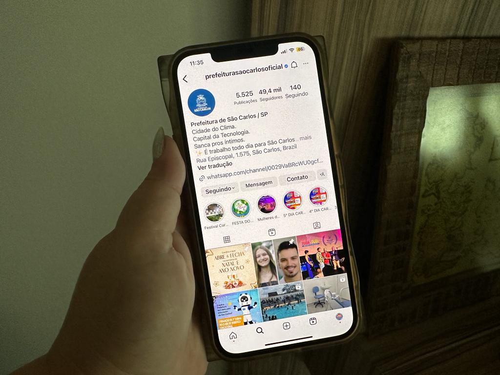 REDES SOCIAIS DA PREFEITURA DE SÃO CARLOS BATEM RECORDE EM 2023
