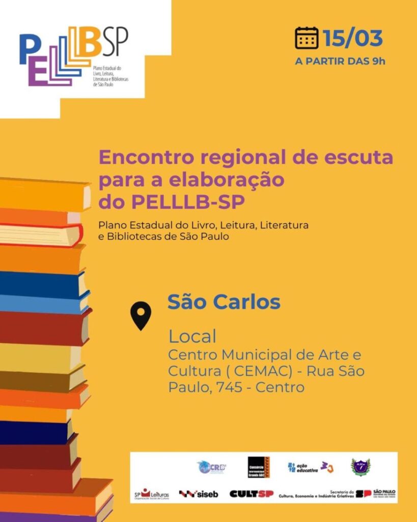 SECRETARIA DE CULTURA RECEBE SESSÃO DE ESCUTA DO PLANO ESTADUAL DO LIVRO, LEITURA, LITERATURA E BIBLIOTECAS DE SÃO PAULO