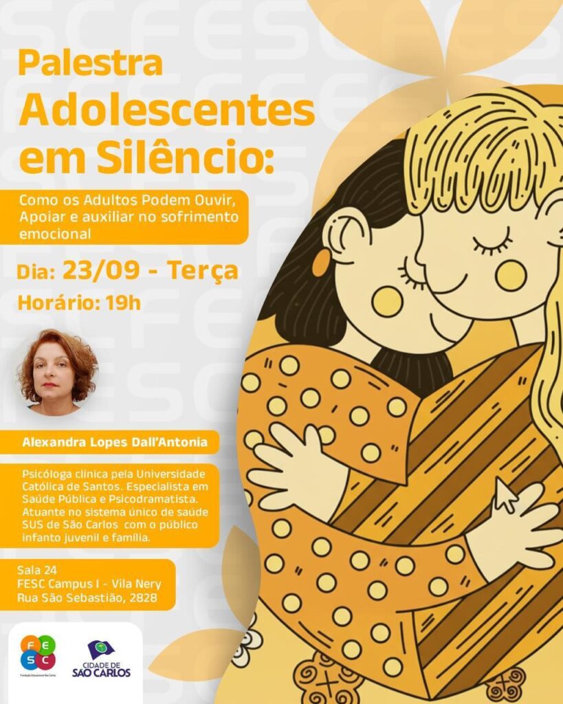 PALESTRA DA FESC ABORDA SOFRIMENTO EMOCIONAL DE ADOLESCENTES