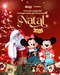 Magia, luzes e encanto: ACISC inaugura decoração de Natal na Praça do Mercado na sexta-feira (28)