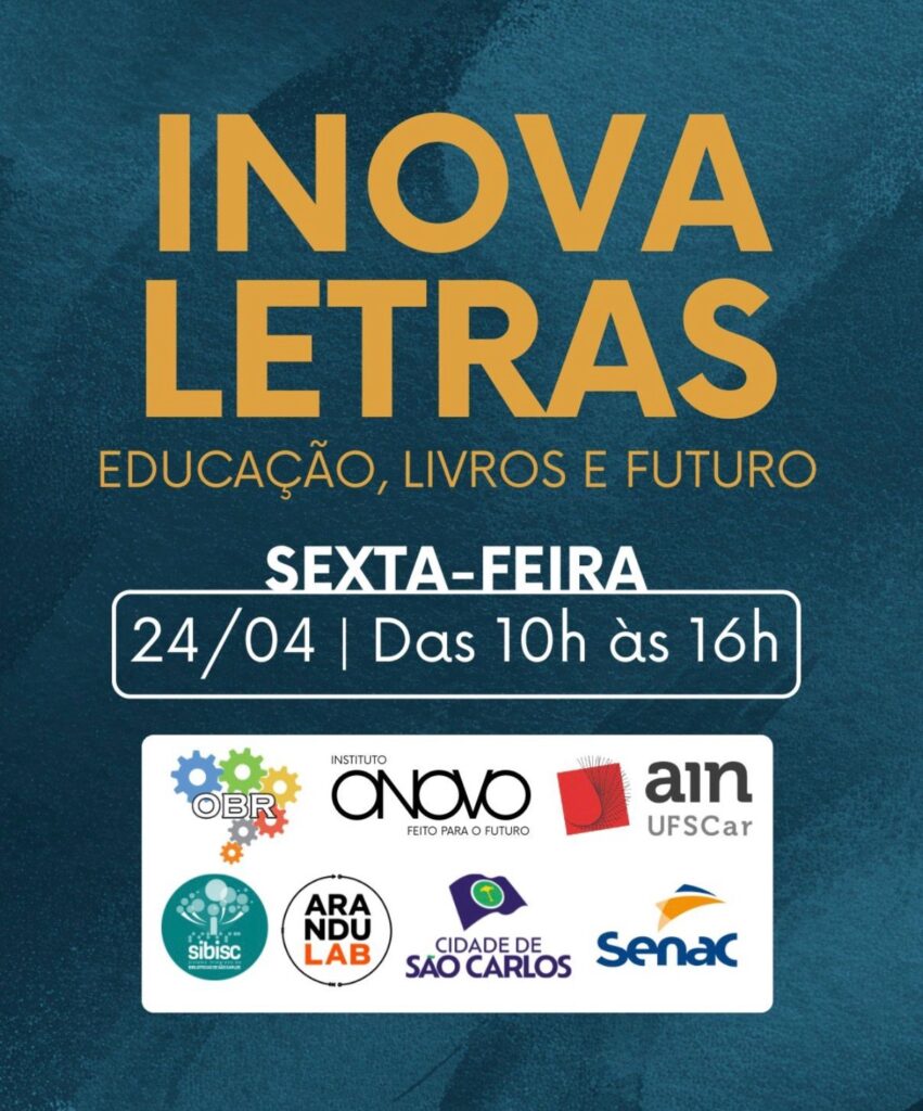 SÃO CARLOS TERÁ EVENTO ABERTO AO PÚBLICO QUE UNE INOVAÇÃO, LIVROS E EDUCAÇÃO NO ONOVOLAB