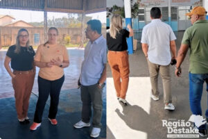 Gilmar Santos articula frentes para reforma estrutural da Escola Edésio Castanho em Ibaté