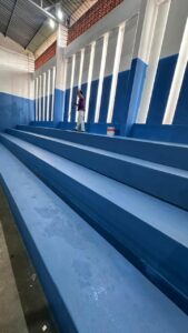 GINÁSIO DE ESPORTES DO SANTA FELÍCIA RECEBE NOVA PINTURA