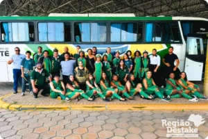 Banda Marcial de Ibaté estreia em festival regional e encanta público em Bocaina